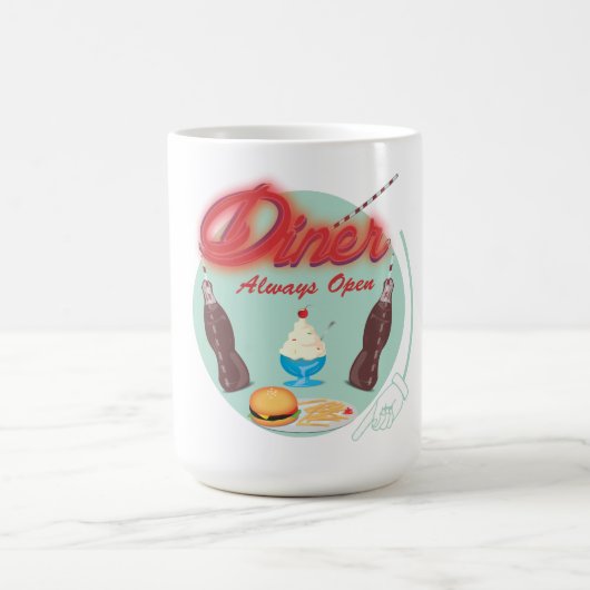 Mug Dîner Américain Rétro (Centre)