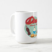 Mug Dîner Américain Rétro (Devant gauche)