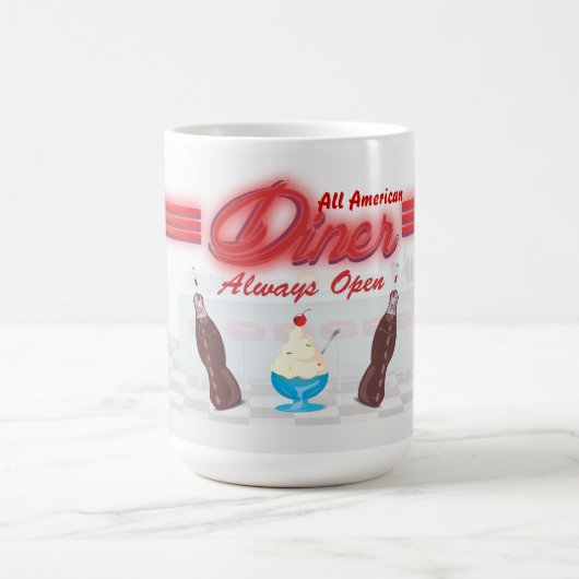 Mug Dîner Américain Vintage (Centre)