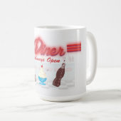 Mug Dîner Américain Vintage (Devant droit)