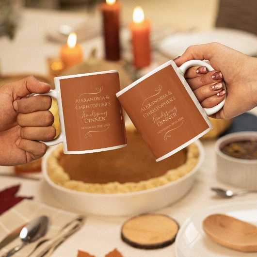 Mug Dîner d'action d'amitié Chic Soirée élégante Favor