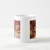 Mug Dîner d'action de grâce Chat noir cheminée Turquie (Centre)