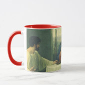 Mug Dîner de gala à Emmaüs avec Jésus-Christ (Gauche)