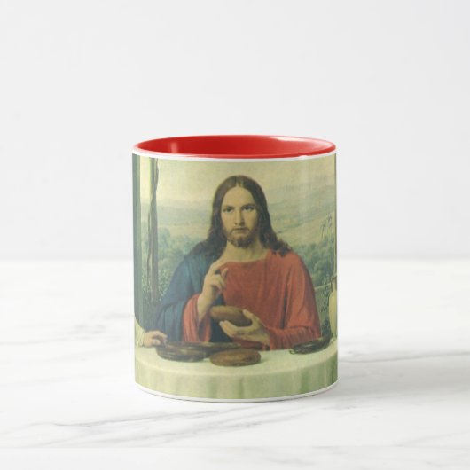 Mug Dîner de gala à Emmaüs avec Jésus-Christ (Centre)