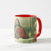 Mug Dîner de gala à Emmaüs avec Jésus-Christ (Devant droit)