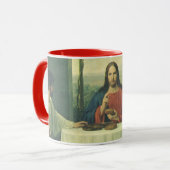 Mug Dîner de gala à Emmaüs avec Jésus-Christ (Devant gauche)