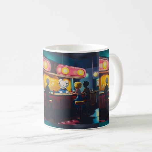 Mug diner de kaws (Devant droit)