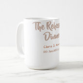 Mug Dîner de répétition la veille simple minimal m (Devant gauche)