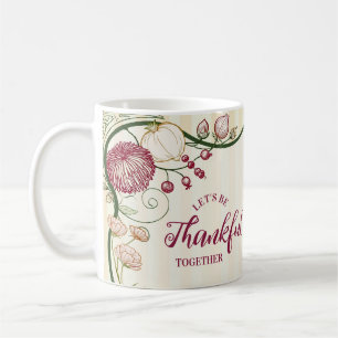Mug Dîner de Thanksgiving Art Nouveau Intemporel