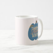 Mug Dîner de Thanksgiving Citrouille Bleue (Devant droit)