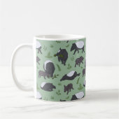 Mug Dîner en famille Tapir en vert (Gauche)