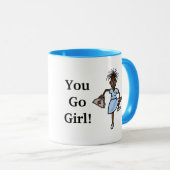 Mug d'infirmière afro-américaine (Devant droit)