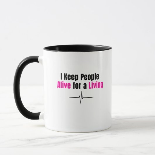 Mug d'infirmière drôle (Gauche)