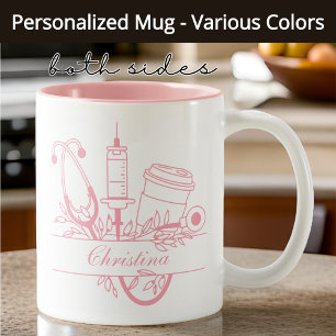 Mug d'infirmière personnalisé, Félicitations diplô