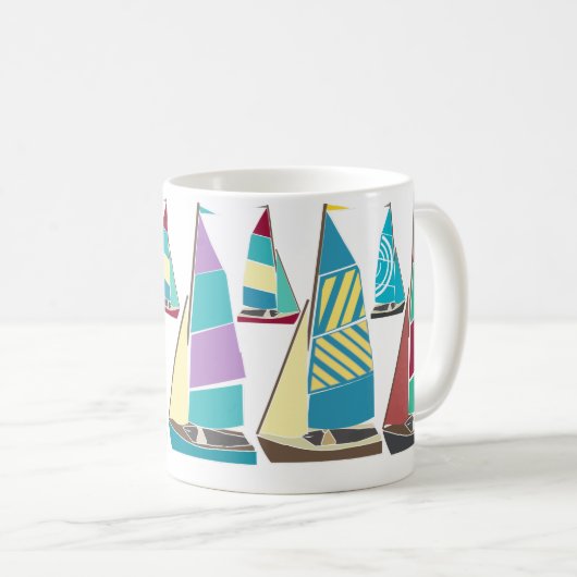Mug Dinghes vintages (Devant droit)