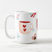 Mug Dingue mignon design moderne et traditionnel Noël (Gauche)