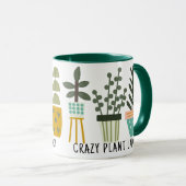 Mug Dingue Plante Lady Fun Postal Plante Green (Devant droit)