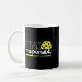Mug Dink de manière responsable drôle pour hommes joue (Gauche)