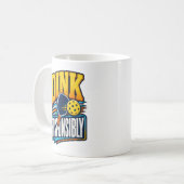Mug Dink de manière responsable Retro Pickleball Sport (Devant gauche)
