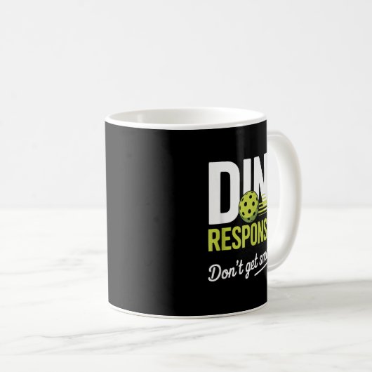 Mug Dink Resnsibly Don't Get Smashed Funny Ckleball Te (Devant droit)