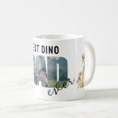 Mug Dino Best Dad Ever Personalized Photo (Devant droit)