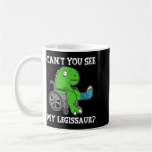 Mug Dino drôle rétablissement jambe cassée cadeau dino (Gauche)