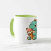 Mug Dino mignonne de glace mangeur (Devant gauche)
