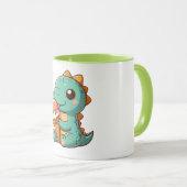 Mug Dino mignonne de glace mangeur (Devant droit)