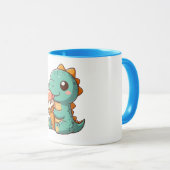 Mug Dino mignonne de glace mangeur (Devant droit)