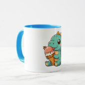 Mug Dino mignonne de glace mangeur (Devant gauche)