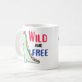 Mug Dino sauvage et libre (Devant gauche)