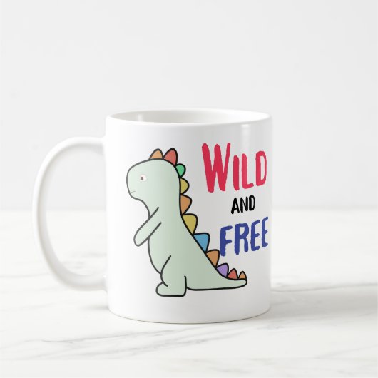 Mug Dino sauvage et libre (Gauche)