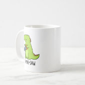 Mug Dino-scie Funny Dinosaur Tool Pun (Devant gauche)