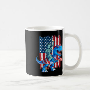 Mug Dino Statue De La Liberté 4 juillet Trex American
