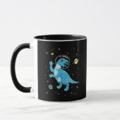 Mug Dinos Rhabdodon Bleu Dans L'Espace (Gauche)
