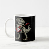Mug Dinosaur Acoustic Electric B Guitar Player  (Gauche)