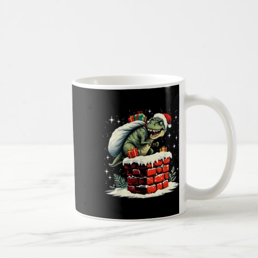 Mug Dinosaur Christmas Santa Xmas (Droite)