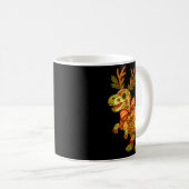 Mug Dinosaur Christmas Season Patchwork T-rex Squad Fa (Devant droit)