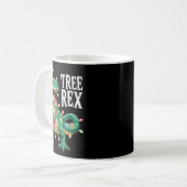 Mug Dinosaur Christmas Tree Rex Pajamas Men Boys Xmas (Devant gauche)