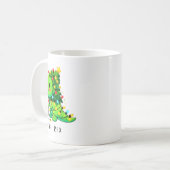 Mug Dinosaur Christmas Tree Rex Pajamas Men Boys Xmas  (Devant gauche)