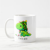 Mug Dinosaur Christmas Tree Rex Pajamas Men Boys Xmas  (Gauche)