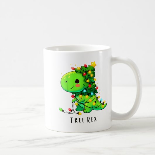 Mug Dinosaur Christmas Tree Rex Pajamas Men Boys Xmas  (Droite)