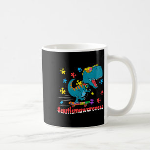 Mug Dinosaur drôle en skateboard pour la sensibilisati