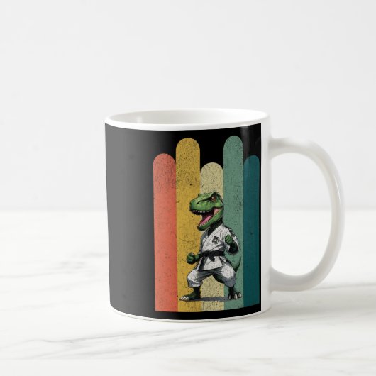Mug Dinosaur Fans Brave Karate Pride Courage Strength  (Droite)