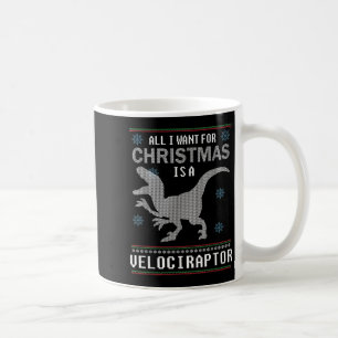 Mug Dinosaur Noël Tout Ce Que Je Veux, C'Est Un Vélira