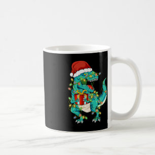 Mug Dinosaur Père Noël pour garçons Filles Arbre de No