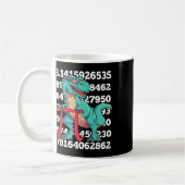 Mug Dinosaur Pi Day T Rex Funny Math 3.14 Teacher Stud (Gauche)