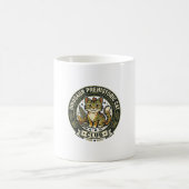 Mug Dinosaur Préhistorique Chat Chat Graphique Tee Art (Centre)