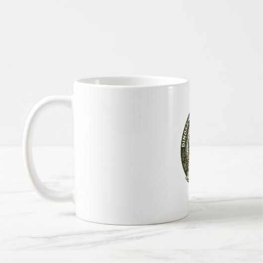 Mug Dinosaur Préhistorique Chat Chat Graphique Tee Art (Gauche)
