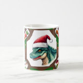 Mug Dinosaur Santa  Hat Art  (Centre)